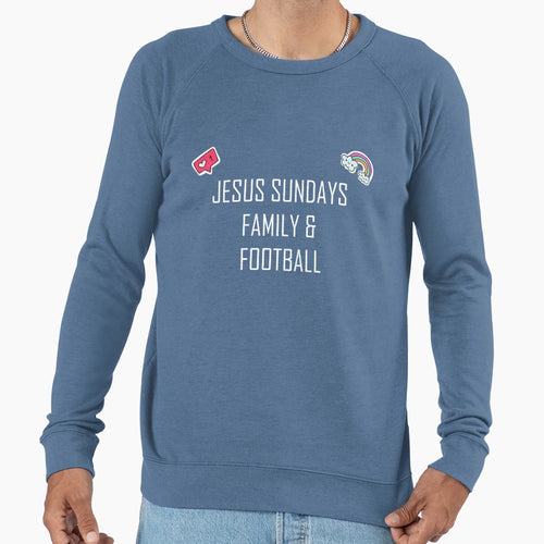 Jesus Sundays Family Football Sweatshirt - Unique Graphic Men Women - T-Shirt, Sweatshirt, Hoodie