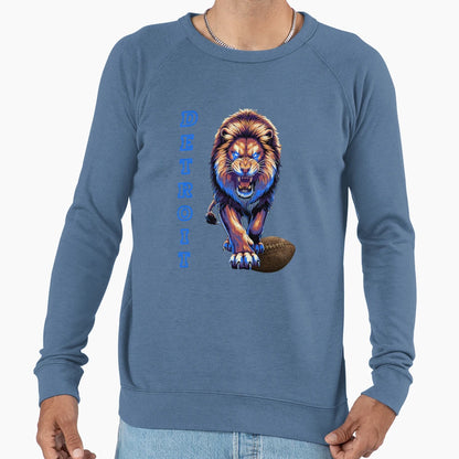 Detroit Lion Football Sweatshirt - Custom Art Print Unisex - T-Shirt, Sweatshirt, Hoodie