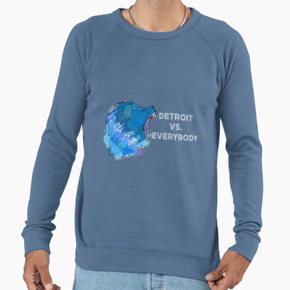 Detroit Vs Everybody Roaring Lion Spirit Sweatshirt - Graphic Print Unisex - T-Shirt, Sweatshirt, Hoodie