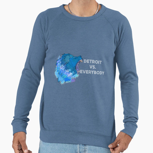 Detroit Vs Everybody Roaring Lion Spirit Sweatshirt - Graphic Print Unisex - T-Shirt, Sweatshirt, Hoodie