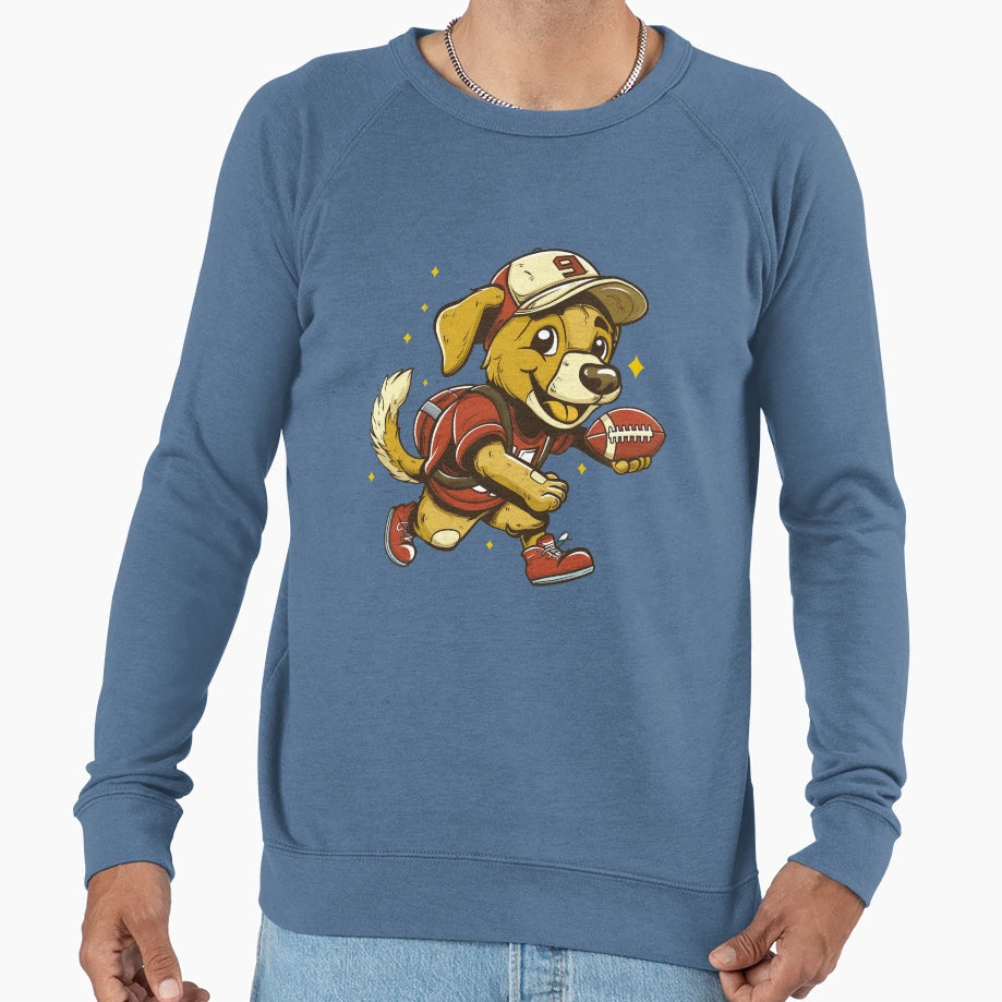 Retriever Dog American Football Sweatshirt - Custom Art Print Unisex - T-Shirt, Sweatshirt, Hoodie