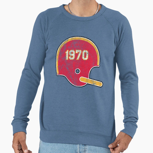 Kansas City Chiefs Year Founded Helmet Sweatshirt - Minimalist Print Unisex - T-Shirt, Sweatshirt, Hoodie