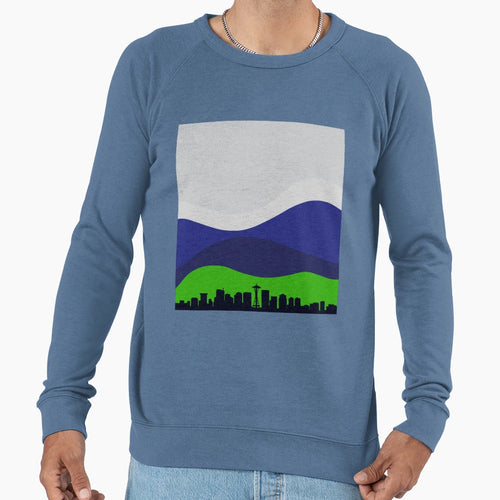 Seattle Skyline Sweatshirt - Graphic Print for Adults - T-Shirt, Sweatshirt, Hoodie