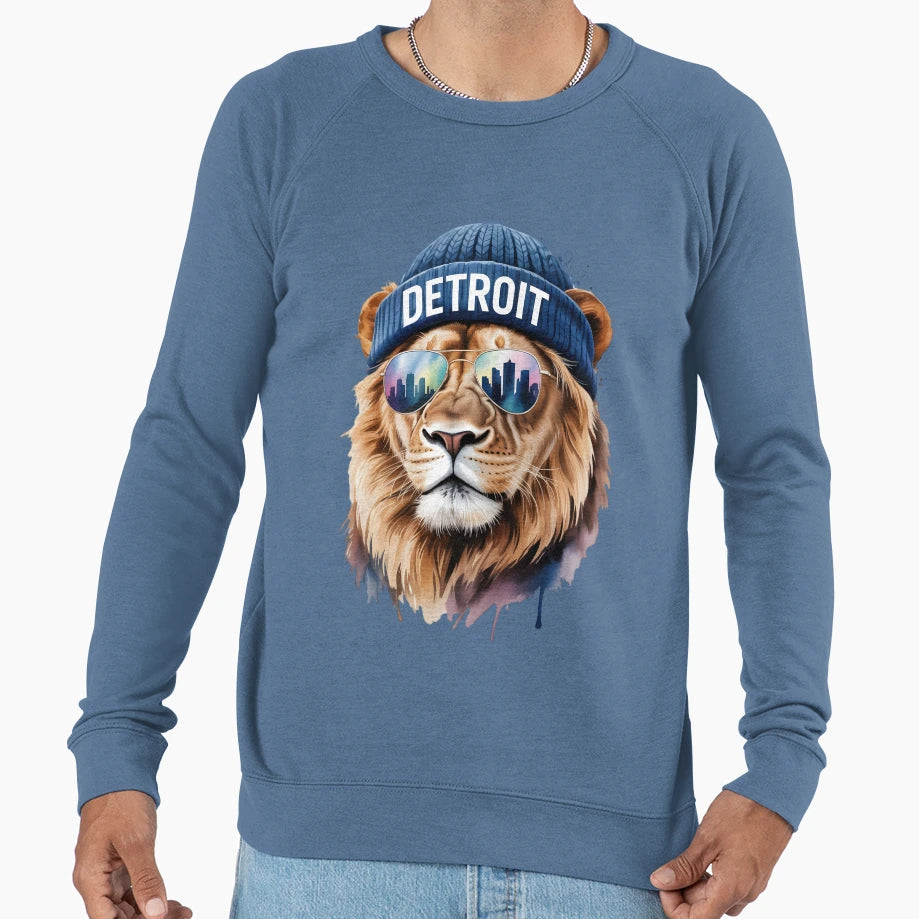 Detroit Lion Sweatshirt - Aesthetic Graphic Unisex - T-Shirt, Sweatshirt, Hoodie