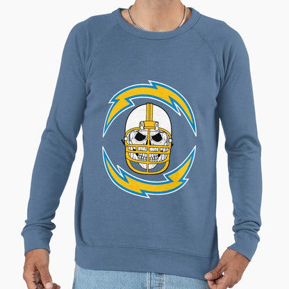 Chargers Skull Sweatshirt - Minimalist Print for Adults - T-Shirt, Sweatshirt, Hoodie