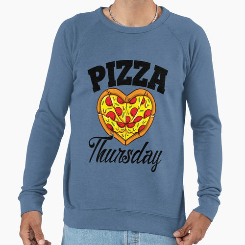 Thursday Pizza Night Funny Pizza Sweatshirt - Custom Art Print for Adults - T-Shirt, Sweatshirt, Hoodie