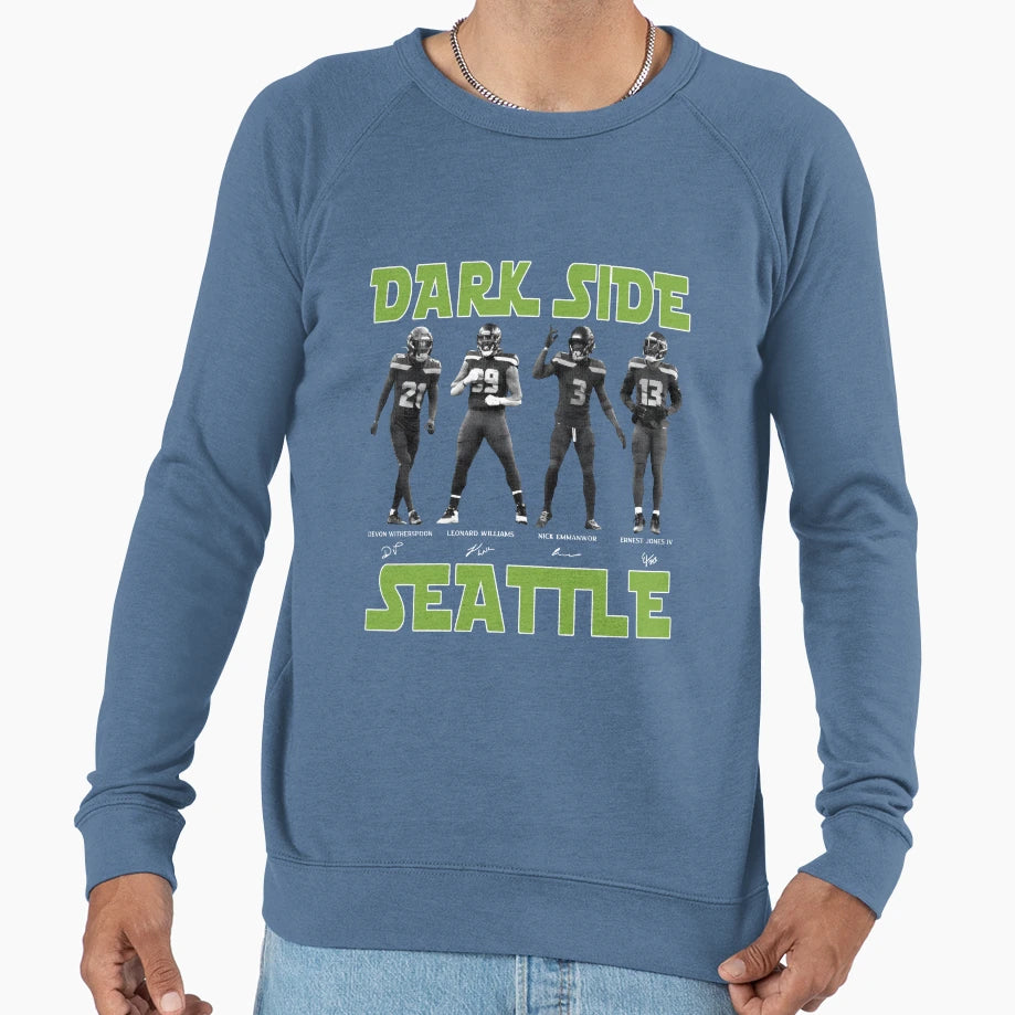 Dark Side Seattle Football Sweatshirt - Aesthetic Graphic Unisex - T-Shirt, Sweatshirt, Hoodie