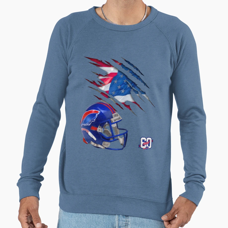 Art Buffalo Bills Sweatshirt - Casual Everyday Wear Unisex - T-Shirt, Sweatshirt, Hoodie