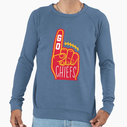 Chiefs Foam Finger Sweatshirt - Minimalist Print Unisex - T-Shirt, Sweatshirt, Hoodie