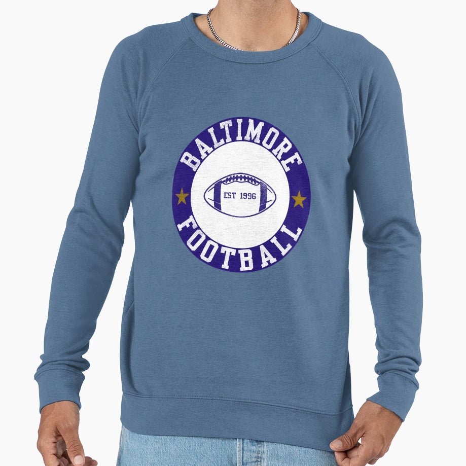 Baltimore Football 1 Sweatshirt - Aesthetic Graphic Men Women - T-Shirt, Sweatshirt, Hoodie