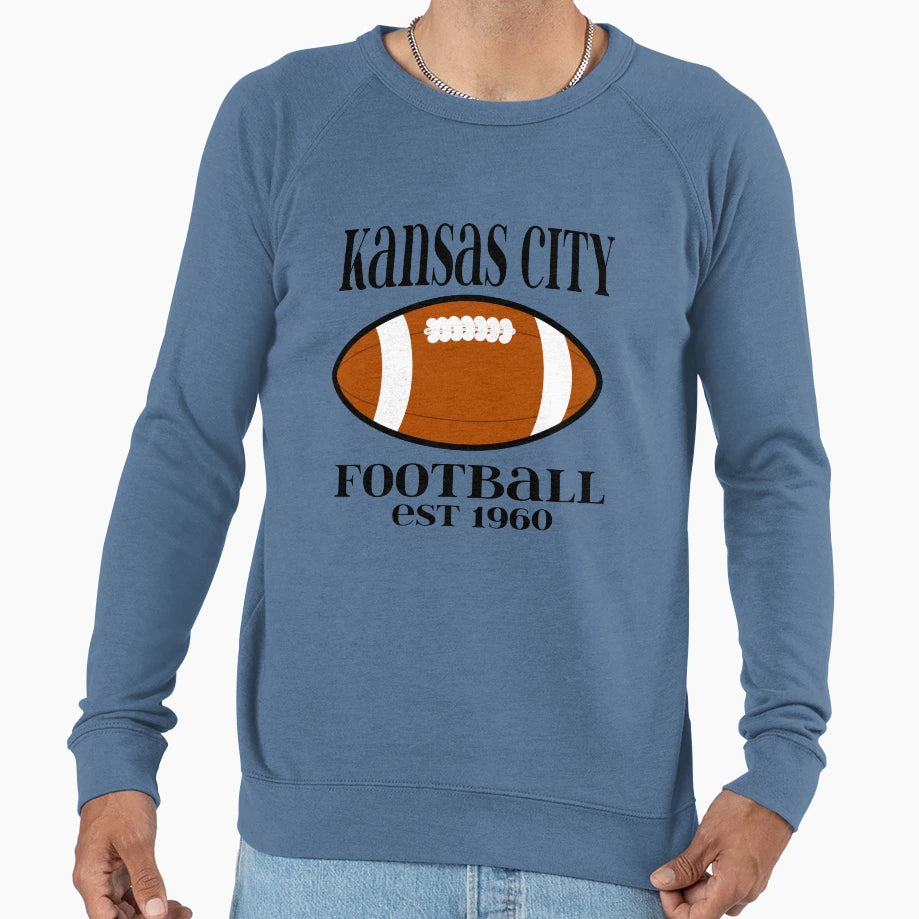 Kansas City Football Sweatshirt - Graphic Print for Adults - T-Shirt, Sweatshirt, Hoodie
