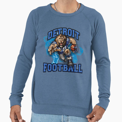 Detroit Football Sweatshirt - Graphic Print Men Women - T-Shirt, Sweatshirt, Hoodie