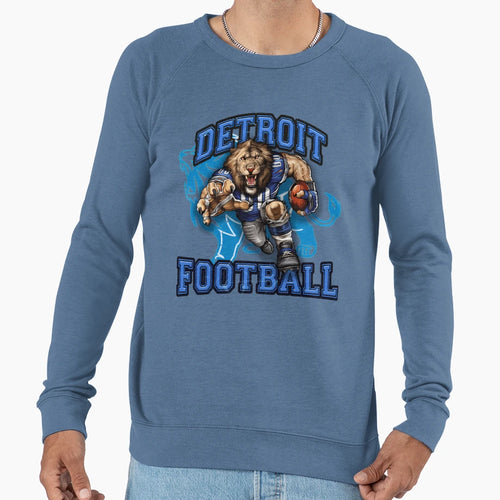 Detroit Football Sweatshirt - Graphic Print Men Women - T-Shirt, Sweatshirt, Hoodie
