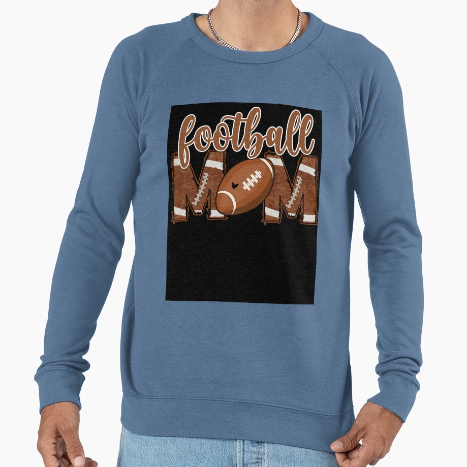 Football Mom 2 Sweatshirt - Aesthetic Graphic Men Women - T-Shirt, Sweatshirt, Hoodie