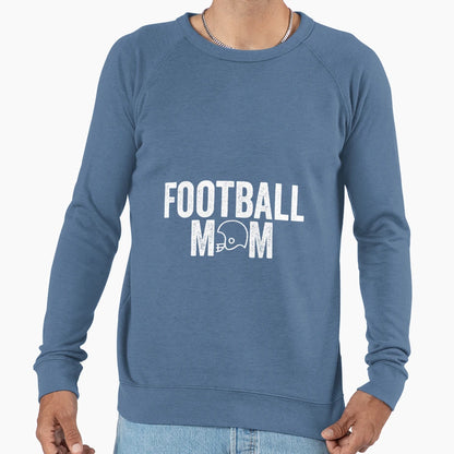 Football Mom White Sweatshirt - Minimalist Print Men Women - T-Shirt, Sweatshirt, Hoodie
