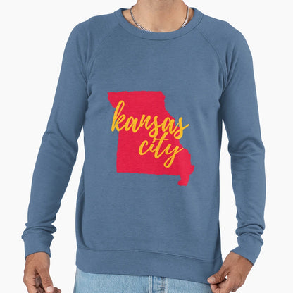 Kansas City Missouri Outline Sweatshirt - Aesthetic Graphic Unisex - T-Shirt, Sweatshirt, Hoodie