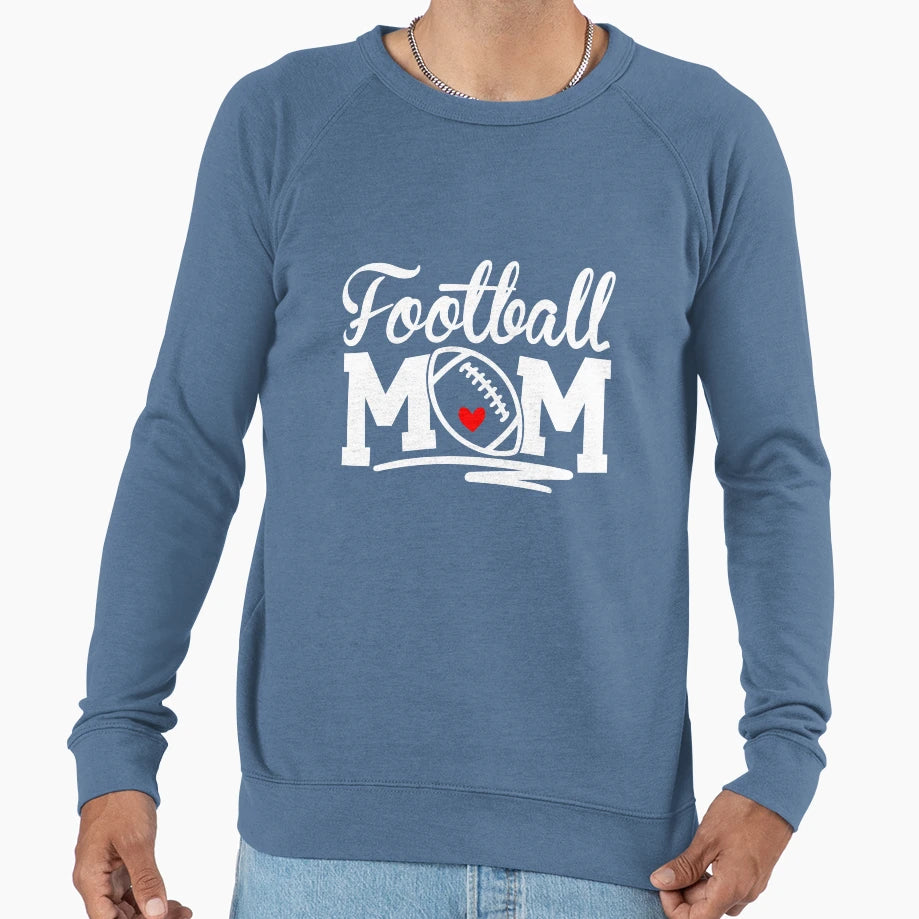 Football Mom Leopard Football Love T-Shirt - Minimalist Print Unisex - T-Shirt, Sweatshirt, Hoodie