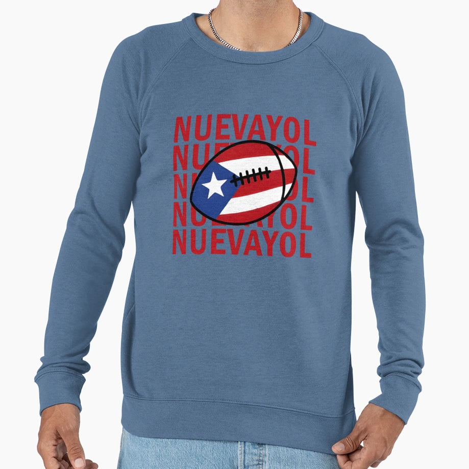 Nuevayol Puerto Rican Football Sweatshirt - Casual Everyday Wear Unisex - T-Shirt, Sweatshirt, Hoodie