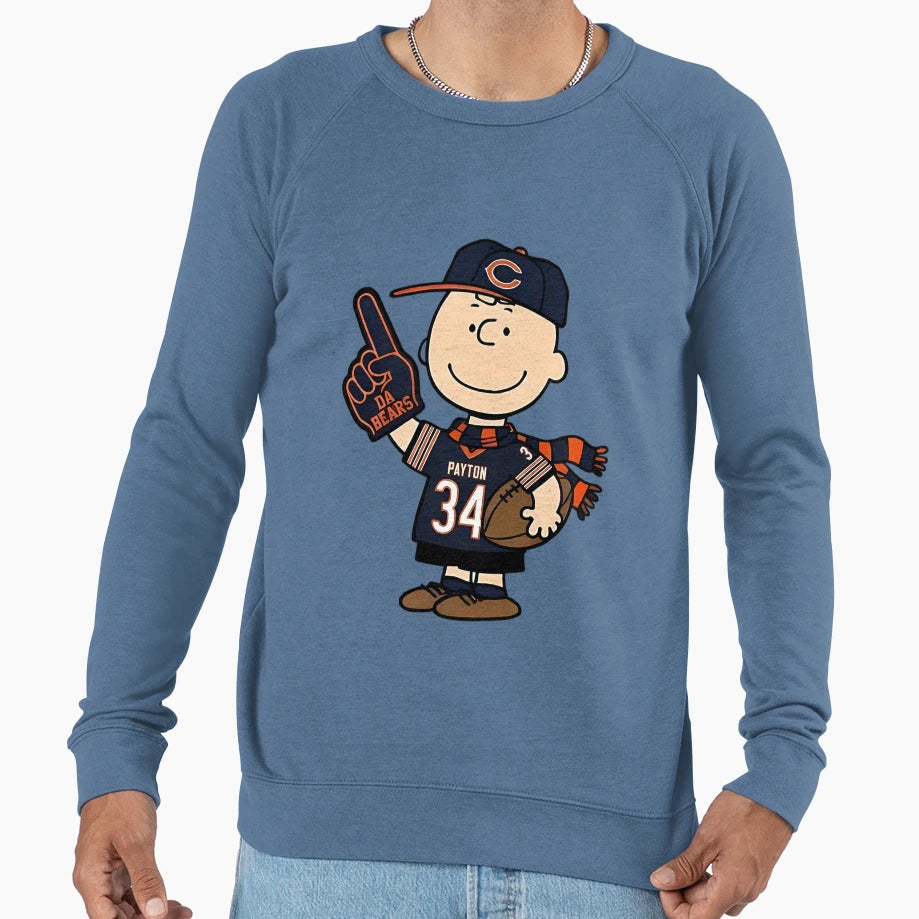 Snoopy Chicago Bears Sweatshirt - Novelty Apparel for Adults - T-Shirt, Sweatshirt, Hoodie