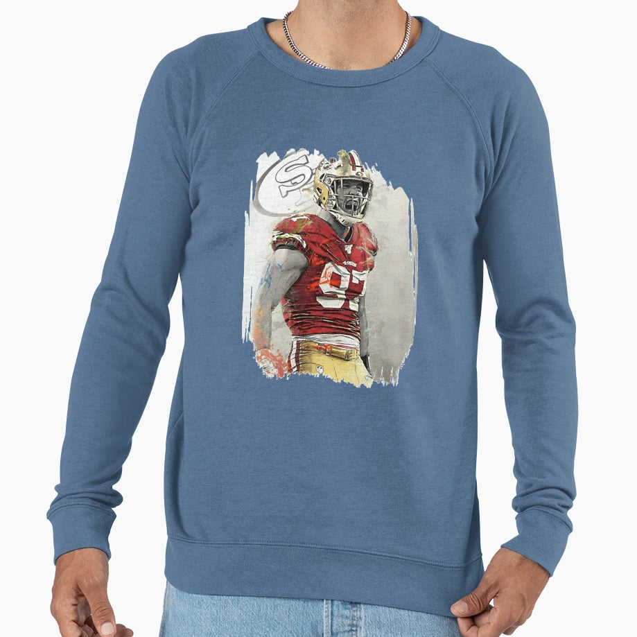 Player 97 Defensive End Touchdown 2 Sweatshirt - Novelty Apparel for Adults - T-Shirt, Sweatshirt, Hoodie
