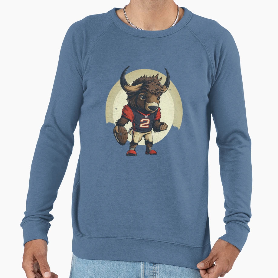 Bison Football Sweatshirt - Aesthetic Graphic Unisex - T-Shirt, Sweatshirt, Hoodie