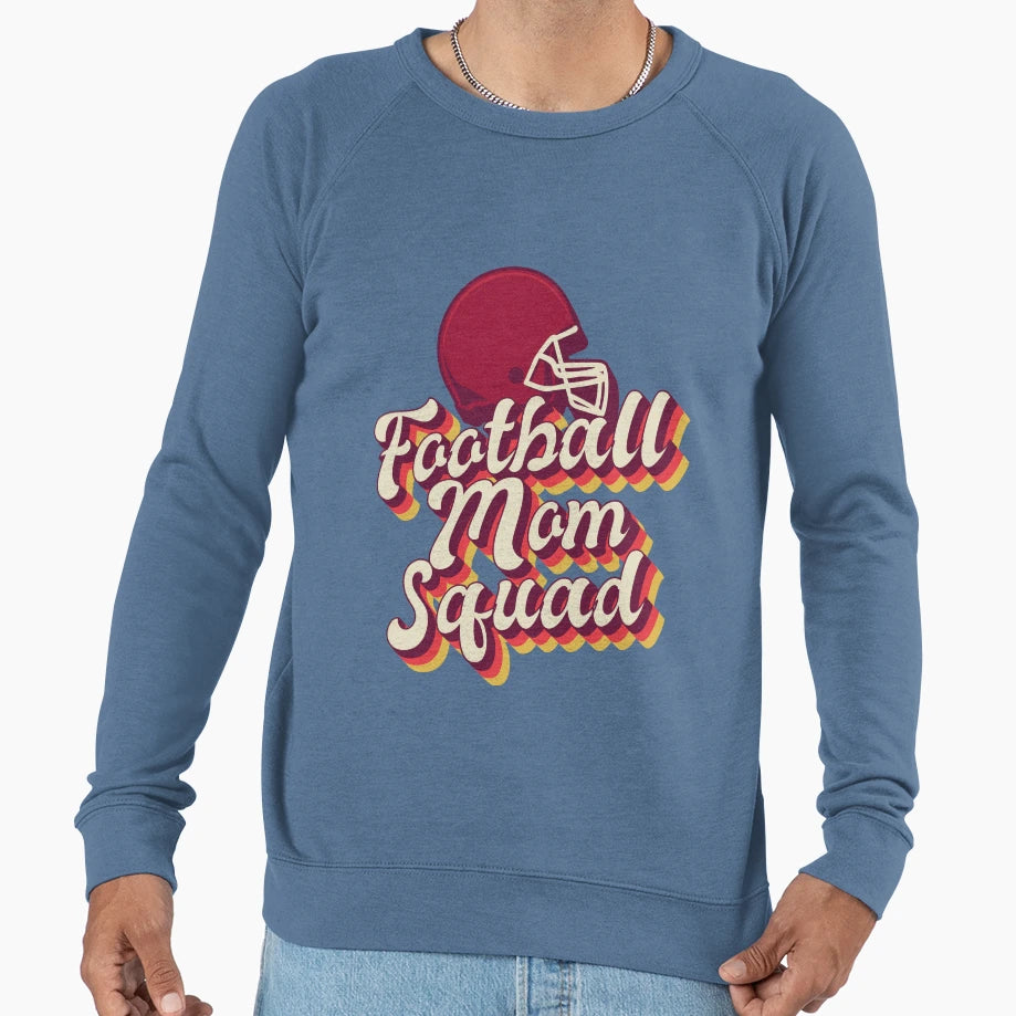 Football Mom Sweatshirt - Unique Graphic Men Women - T-Shirt, Sweatshirt, Hoodie