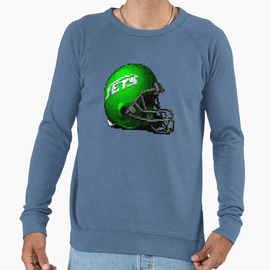 Jets Helmet Sprite Sweatshirt - Custom Art Print Men Women - T-Shirt, Sweatshirt, Hoodie