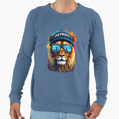 Detroit Lion Sweatshirt - Graphic Print Men Women - T-Shirt, Sweatshirt, Hoodie