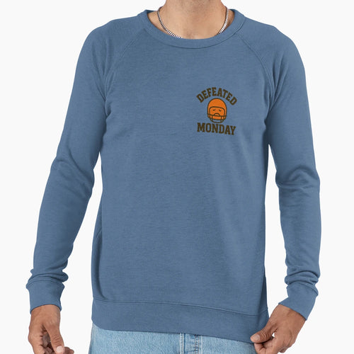 Defeated Monday Helmet Sweatshirt - Graphic Print Men Women - T-Shirt, Sweatshirt, Hoodie