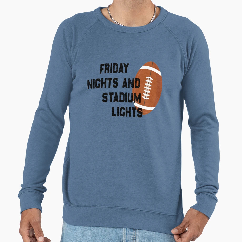 Friday Nights And Stadium Lights T-Shirt - Unique Graphic for Adults - T-Shirt, Sweatshirt, Hoodie
