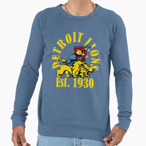 Detroit Lions Sweatshirt - Minimalist Print Men Women - T-Shirt, Sweatshirt, Hoodie
