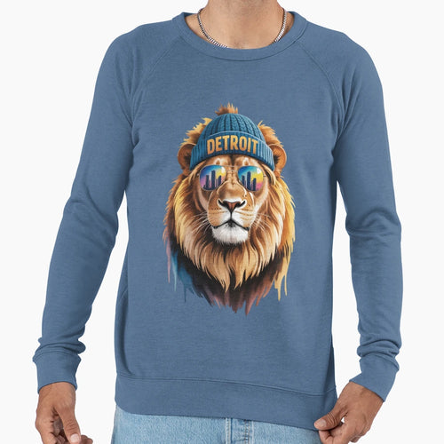 Detroit Lion Sweatshirt - Graphic Print for Adults - T-Shirt, Sweatshirt, Hoodie