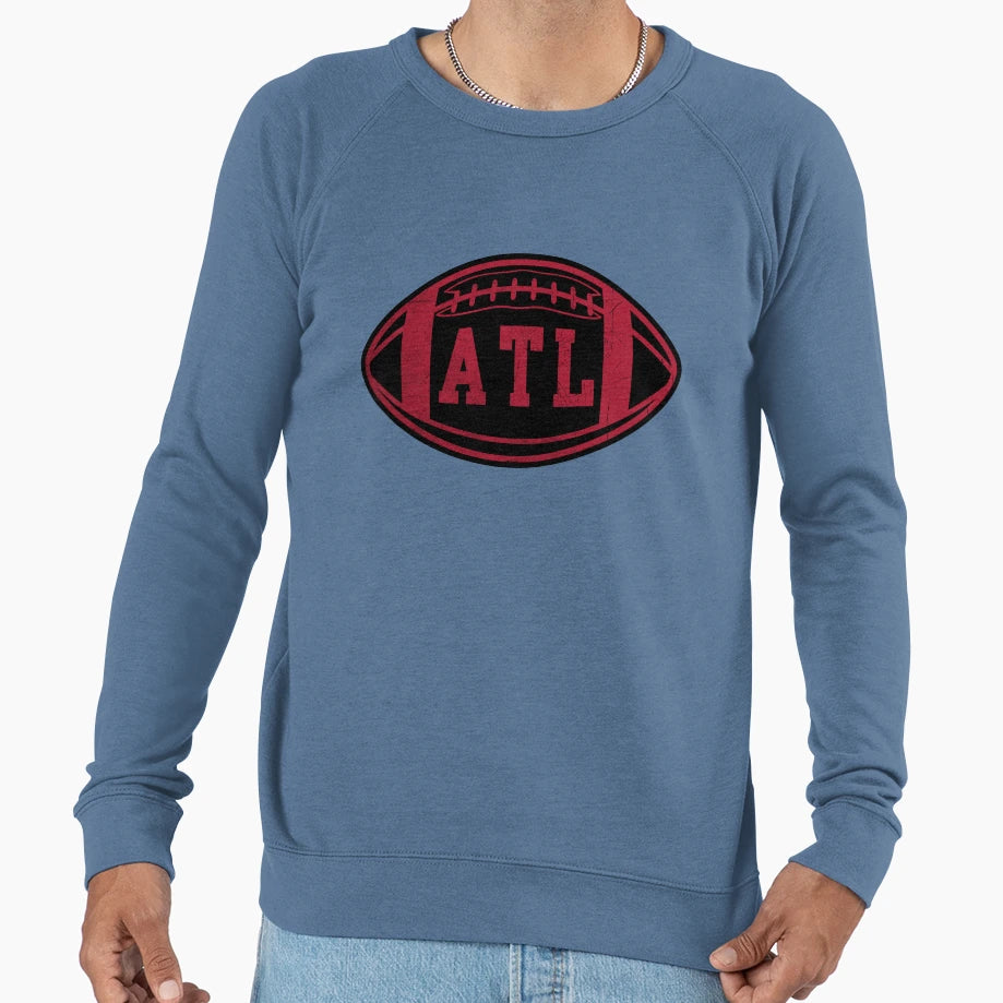 Atlanta Throwback Football Sweatshirt - Novelty Apparel Men Women - T-Shirt, Sweatshirt, Hoodie