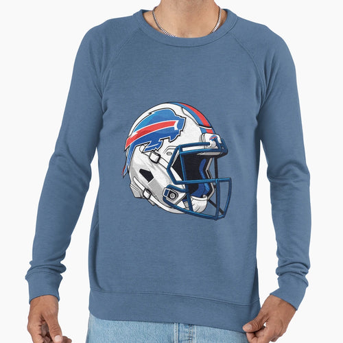 Buffalo Bills Helmet Art Funny Sweatshirt - Minimalist Print for Adults - T-Shirt, Sweatshirt, Hoodie
