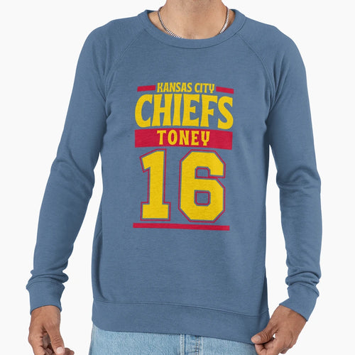 Kansas City Chiefs Toney 16 Sweatshirt - Casual Everyday Wear Unisex - T-Shirt, Sweatshirt, Hoodie