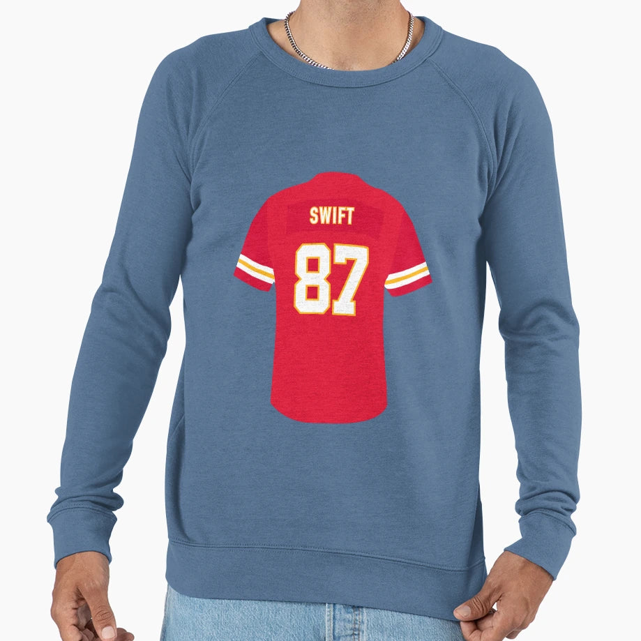 87 Swift Kelce Chiefs Jersey Sweatshirt - Trendy Graphic for Adults - T-Shirt, Sweatshirt, Hoodie