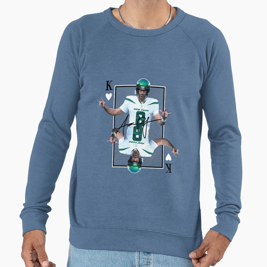 Aaron Rodgersking Card Sweatshirt - Minimalist Print Men Women - T-Shirt, Sweatshirt, Hoodie