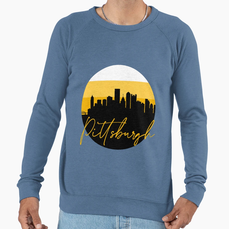 Black And Yellow Pittsburgh Fan Sweatshirt - Streetwear Style Unisex - T-Shirt, Sweatshirt, Hoodie