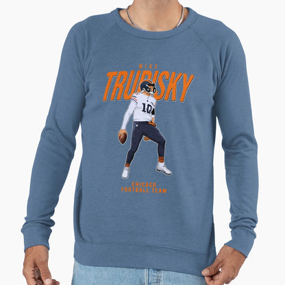 Mitchell Trubisky 10 Chicago Football Sweatshirt - Graphic Print Unisex - T-Shirt, Sweatshirt, Hoodie