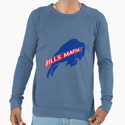 Bills Mafia White Funny Sweatshirt - Casual Everyday Wear for Adults - T-Shirt, Sweatshirt, Hoodie
