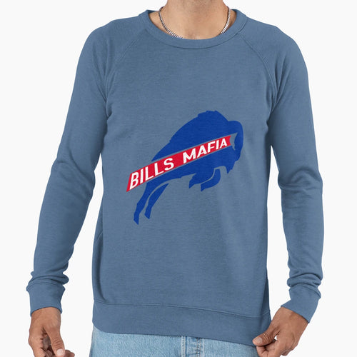 Bills Mafia White Funny Sweatshirt - Casual Everyday Wear for Adults - T-Shirt, Sweatshirt, Hoodie