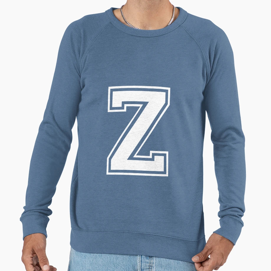 Letter Z Sweatshirt - Casual Everyday Wear for Adults - T-Shirt, Sweatshirt, Hoodie