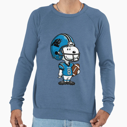 Snoopy Holding Football Carolina Sweatshirt - Unique Graphic Men Women - T-Shirt, Sweatshirt, Hoodie