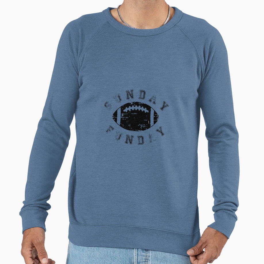 Football Game Day Sunday Funday Sweatshirt - Minimalist Print Men Women - T-Shirt, Sweatshirt, Hoodie