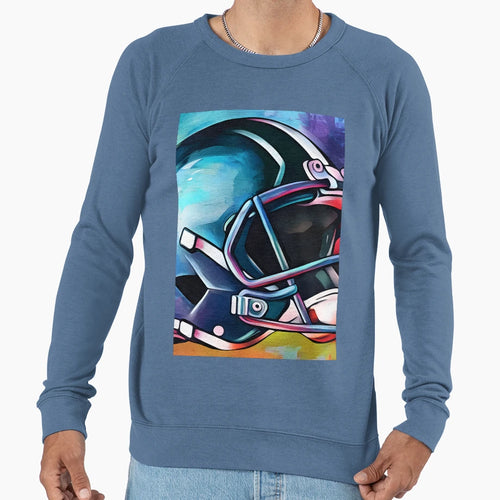 Vibrant Football Helmet Art Bold Sweatshirt - Minimalist Print Unisex - T-Shirt, Sweatshirt, Hoodie