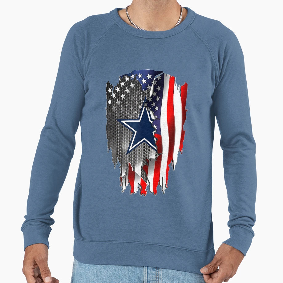 America Flag Gift Sweatshirt - Aesthetic Graphic for Adults - T-Shirt, Sweatshirt, Hoodie