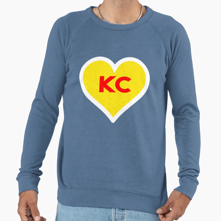 I Love Kansas City Heart Kc Football Sweatshirt - Unique Graphic for Adults - T-Shirt, Sweatshirt, Hoodie