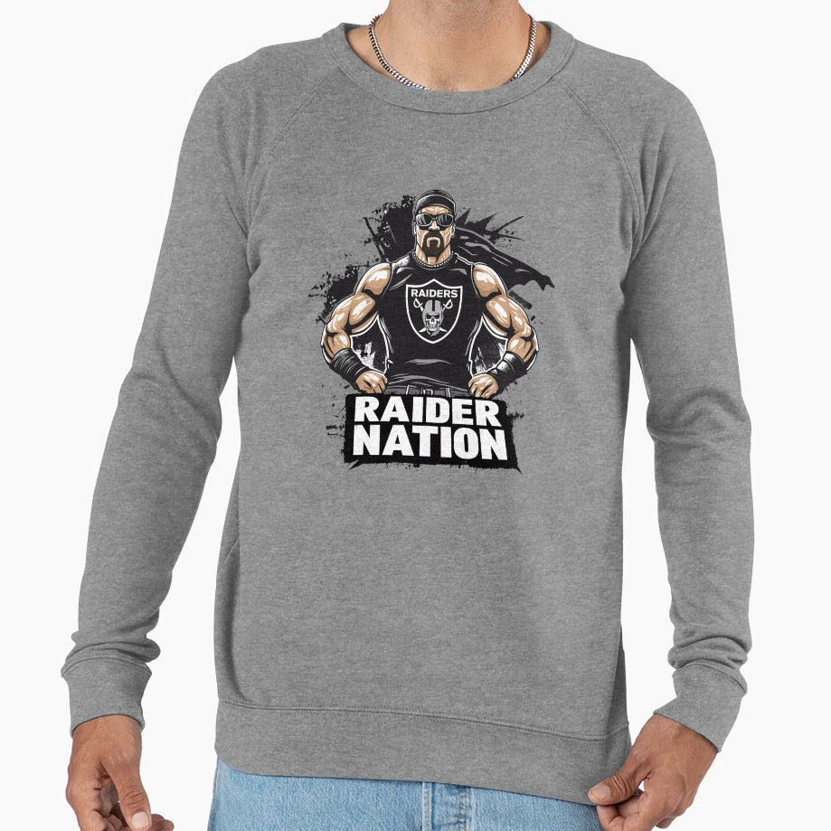 Raider Nation Sweatshirt - Aesthetic Graphic Men Women - T-Shirt, Sweatshirt, Hoodie