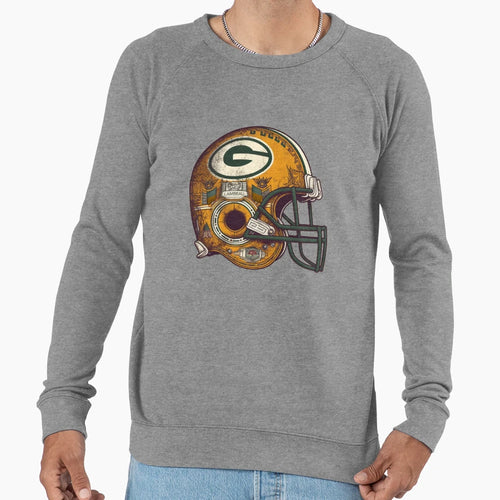 Green Bay Football Helmet Sweatshirt - Casual Everyday Wear Unisex - T-Shirt, Sweatshirt, Hoodie