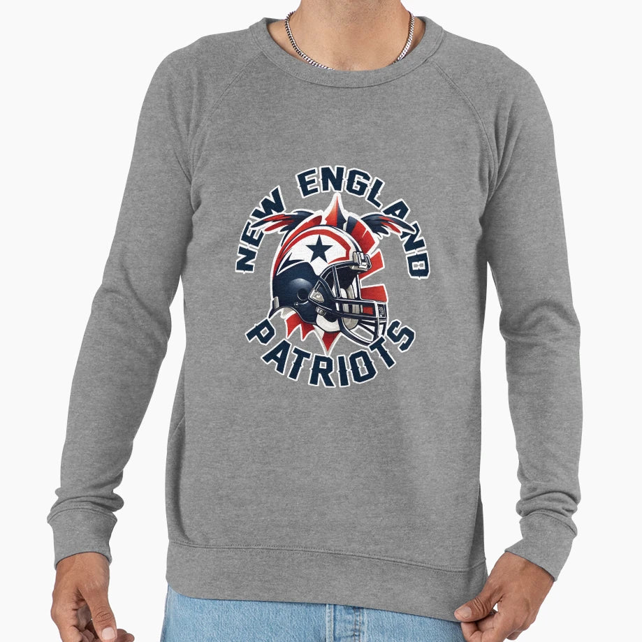 New England Patriots Nfl Sweatshirt - Custom Art Print Unisex - T-Shirt, Sweatshirt, Hoodie